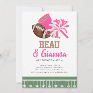 Joint Combined Birthday Party Invitation Boy Girl Einladung