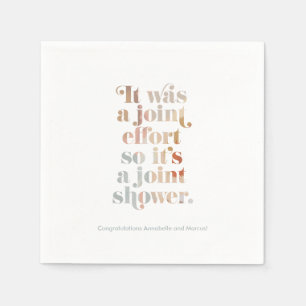Joint Effort Coupels Babydusche Napkins Serviette
