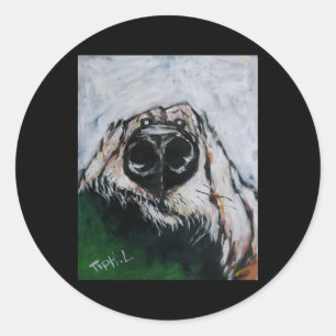 Jojo The Dog Runder Aufkleber