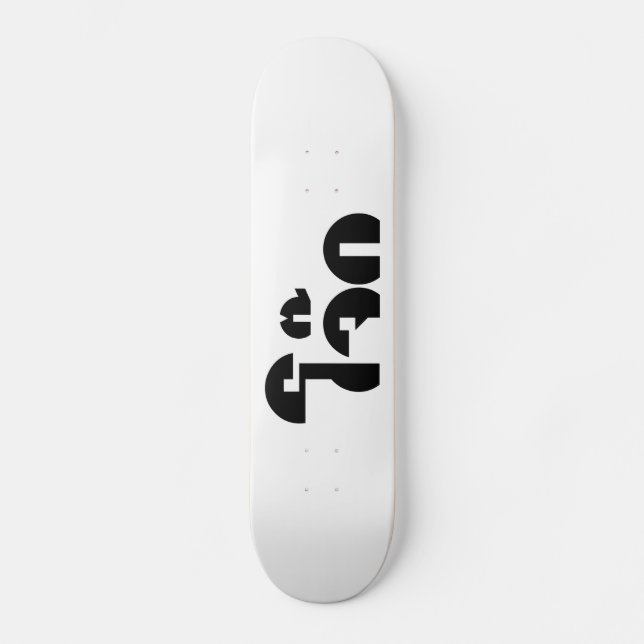 Jok (Thai Rice Porridge / Congee) Pun Wordplay Skateboard (Vorderseite)