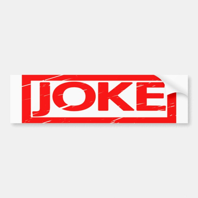 Joke Briefmarke Autoaufkleber (Vorne)