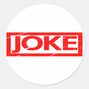 Joke Briefmarke Runder Aufkleber