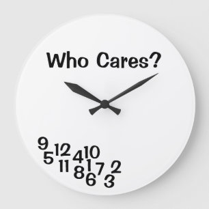 Joke Clocks Jumbled Numbers Große Wanduhr