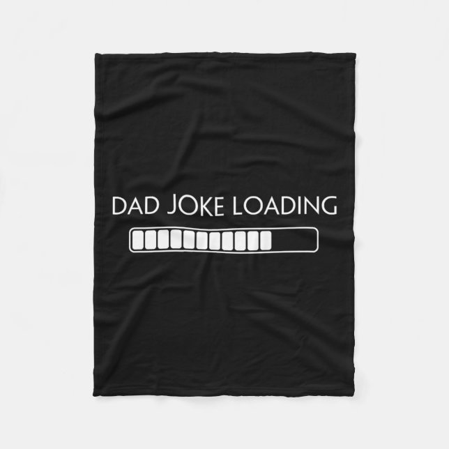 Joke Funny Vater Joke Loading Shirt Vatertag Fleecedecke (Vorderseite)