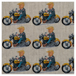Joke President Donald tramp biker - Meme Stoff