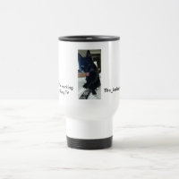 Joke Tasse Katze mit rostfreier Zunge