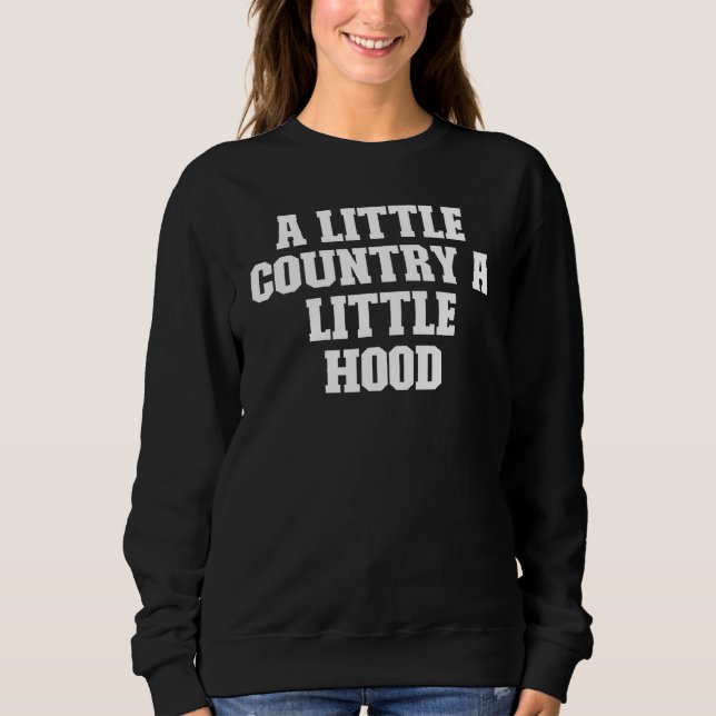 Joke Vater ein kleines Land ein wenig Hood Sweatshirt (Vorderseite)