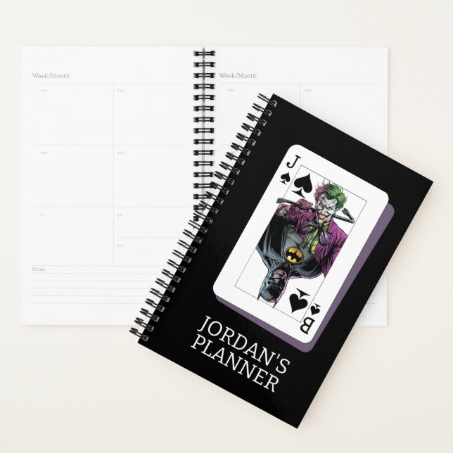 Joker and Batman Spade Playing Card Illustration Planer (Anzeige)