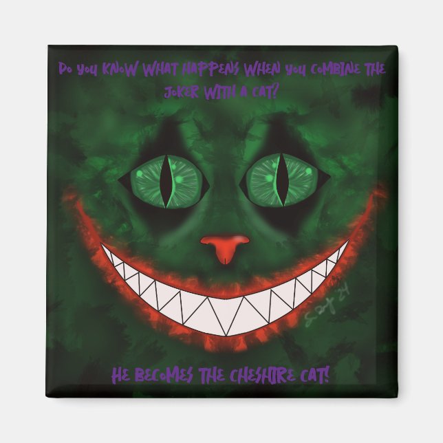 Joker Cheshire Magnet (Vorne)