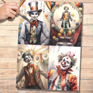 Joker Collage 1 Decoupage Paper Seidenpapier