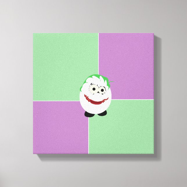 Joker Ei Wrapped Canvas Leinwanddruck (Vorderseite)