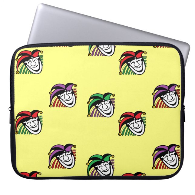 Joker farbige Hüte gelb Laptopschutzhülle (Vorderseite)
