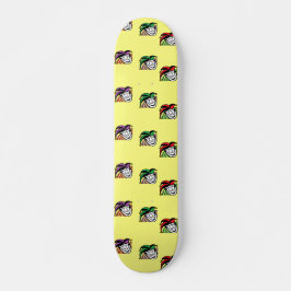 Joker farbige Hüte gelb Skateboard