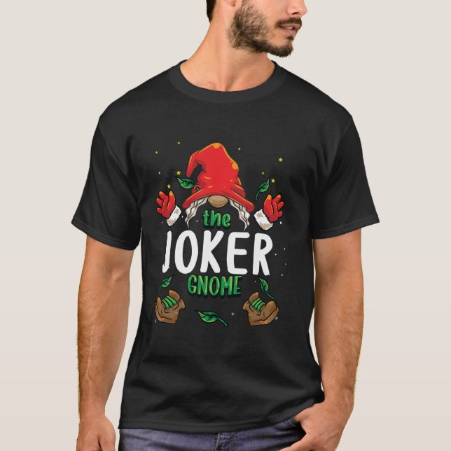 Joker Gnome Matching Family Group Christmas Pajama T-Shirt (Vorderseite)