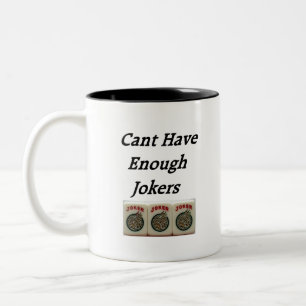 JOKER IN MAH-JONGG ZWEIFARBIGE TASSE