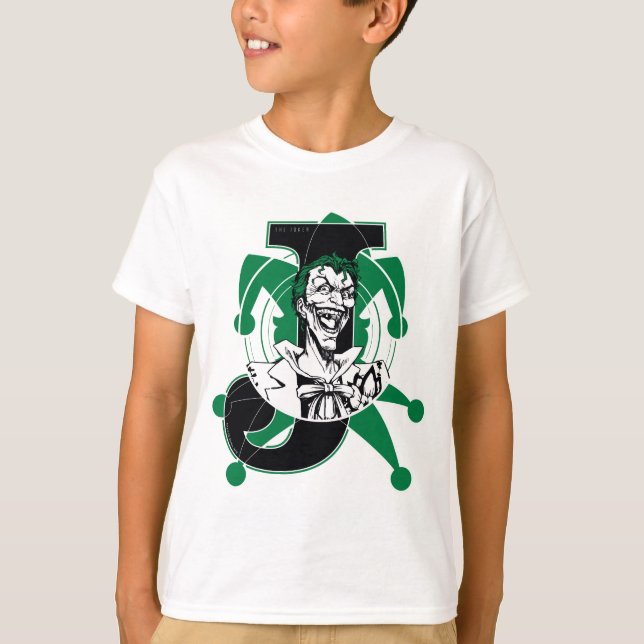 Joker J Clown-Logo T-Shirt (Vorderseite)