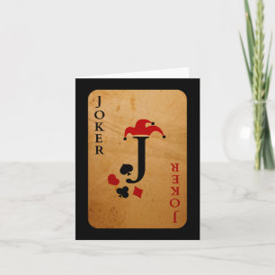 Joker-Kartenkostüm Halloween-Kartendecke Karte
