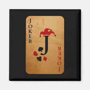 Joker-Kartenkostüm Halloween-Kartendecke Magnet