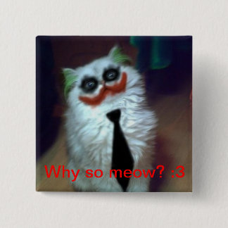 Joker-Katze Button