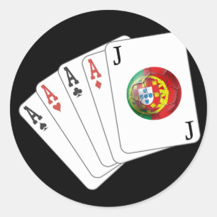 Joker kein Jogo - Selecção DAS Quinas Runder Aufkleber