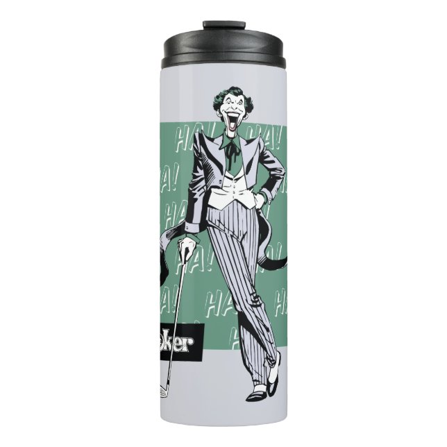 Joker mit Golfclub Thermosbecher (Vorderseite)