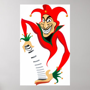Joker mit Karten Poster