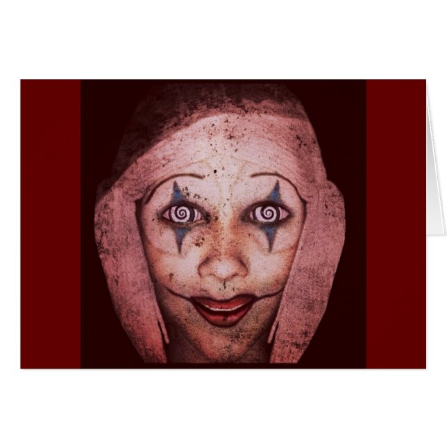 Joker Raggedy-Ann Clown mit Wirblen Augen (Vorderseite (Horizontal))