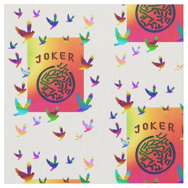 Joker träumt Gewebe Stoff (Nahaufnahme)