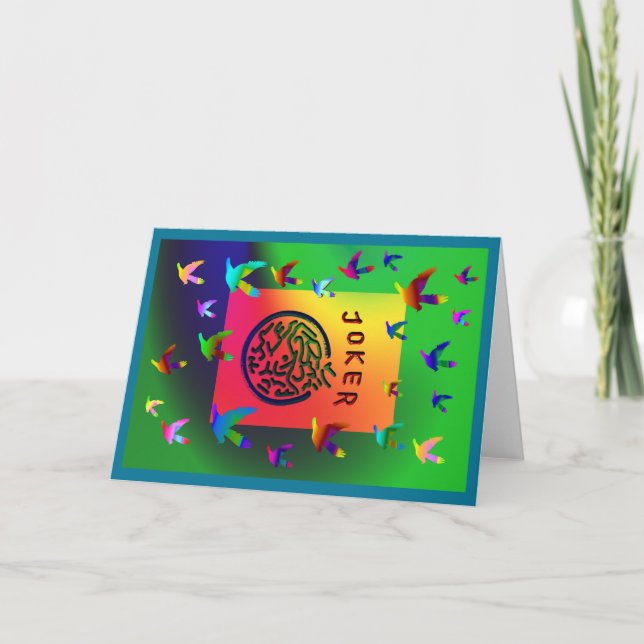 Joker träumt Notecards Karte (Vorderseite)