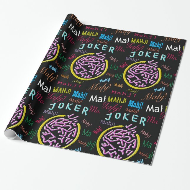 Joker-Verpackungs-Papier Milliamperestunde Jongg Geschenkpapier (Ungerollt)