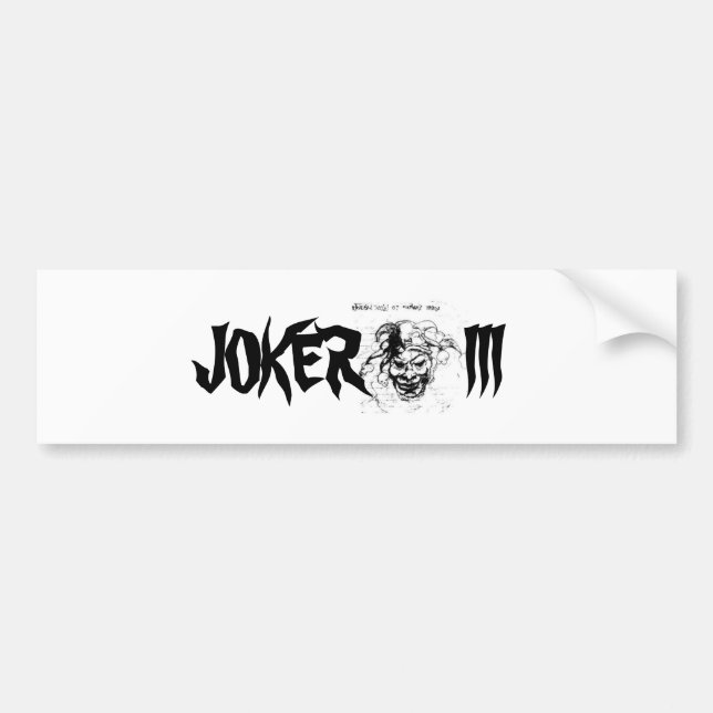 JokerIII, JOKER      III Autoaufkleber (Vorne)