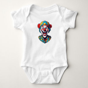 "Joker's Carnival: Retro Comic Book Logo" Baby Strampler