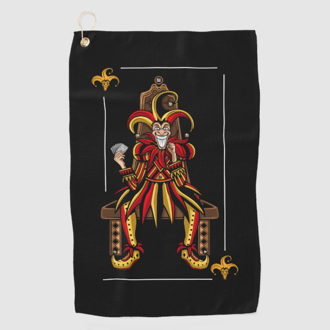 Jokers Wild Golfhandtuch (Vorderseite)