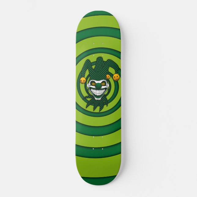 JokerSkateboard (Grün) Skateboard (Vorderseite)