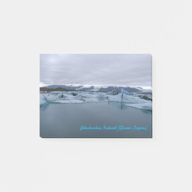 Jokulsarlon, Island - Glacier Lagoon, Post it note Post-it Klebezettel (Vorderseite)
