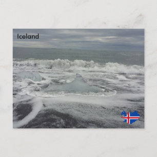 Jökulsárlón, Island Postkarte
