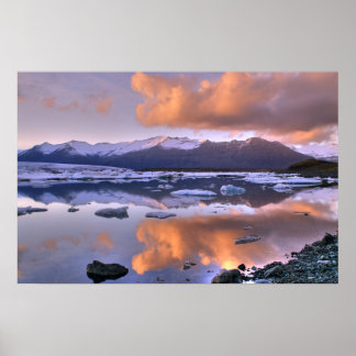 Jokulsarlon Lake Island Poster