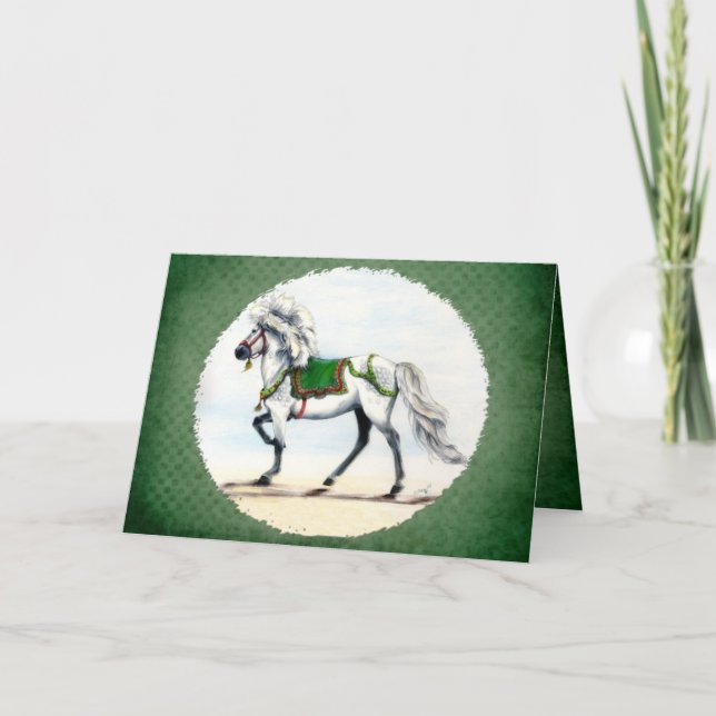 Jol Christmas Icelandic Horse Karte (Vorderseite)