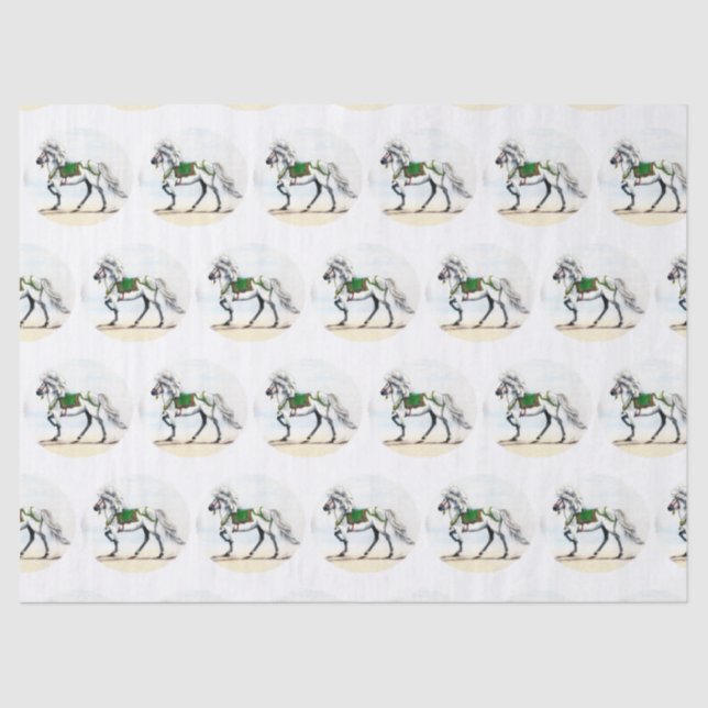 Jol Holiday Icelandic Pferd Seidenpapier (Vorderseite)