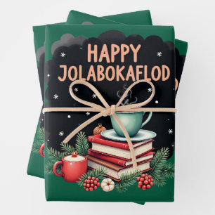 Jolabokaflod - Island Book Flood Geschenkpapier Set