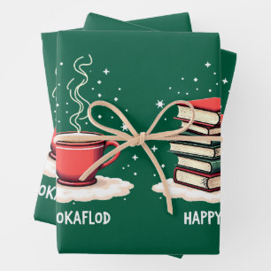 Jolabokaflod - Island Book Flood Geschenkpapier Set