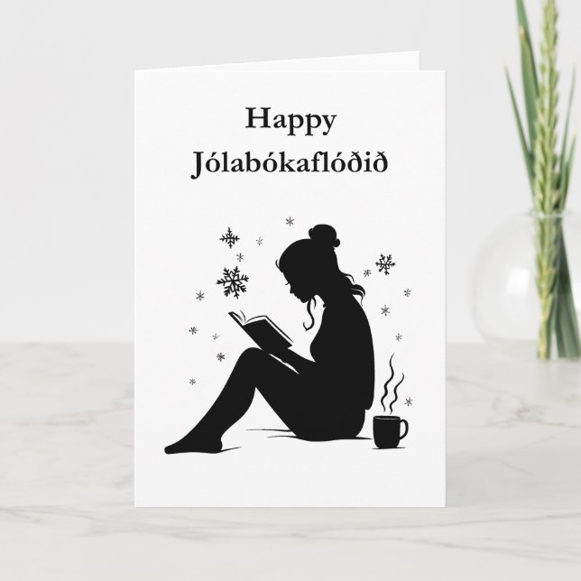 Jolabokaflod - Island Book Flood Karte (Vorderseite)