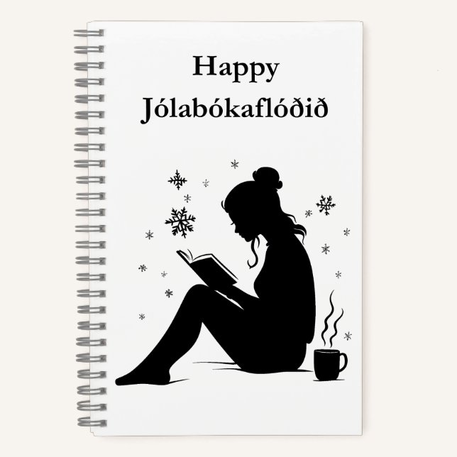 Jolabokaflod - Island Book Flood Notizbuch (Vorderseite)