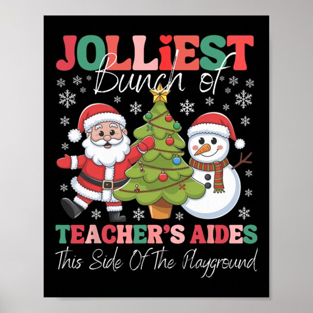 Jolarly Teacher's Aides Christmas Playground Funn Poster (Vorne)