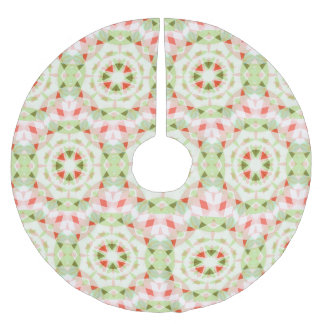 JolChristmas Red Green Pink Merry Star Muster Polyester Weihnachtsbaumdecke