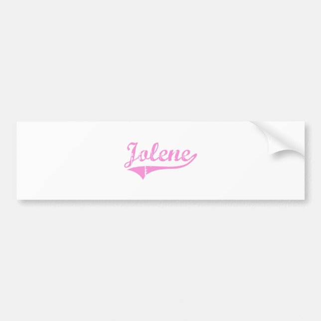 Jolene klassischer Art-Name Autoaufkleber (Vorne)