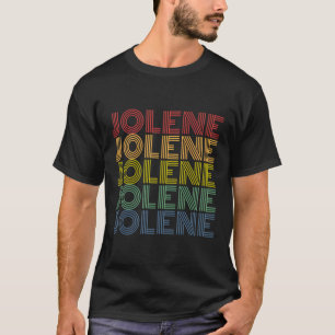 Jolene Retro Wordmark Muster Vintag Style T-Shirt