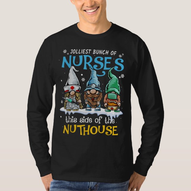 Jolest Bunch of Nurses Diese Seite des Nuthouse T-Shirt (Vorderseite)