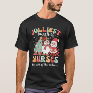 Jolest Bunch of Nurses Funny Nurse Weihnachten T-Shirt