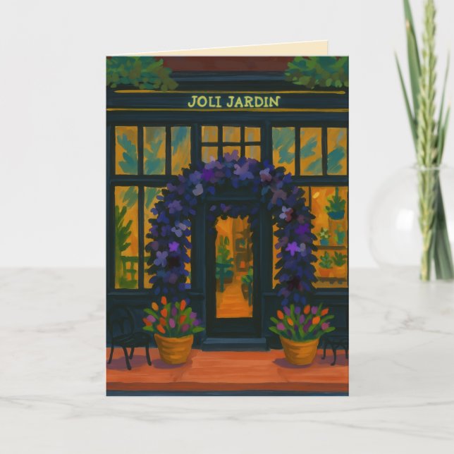 Joli Jardin  Karte (Vorderseite)